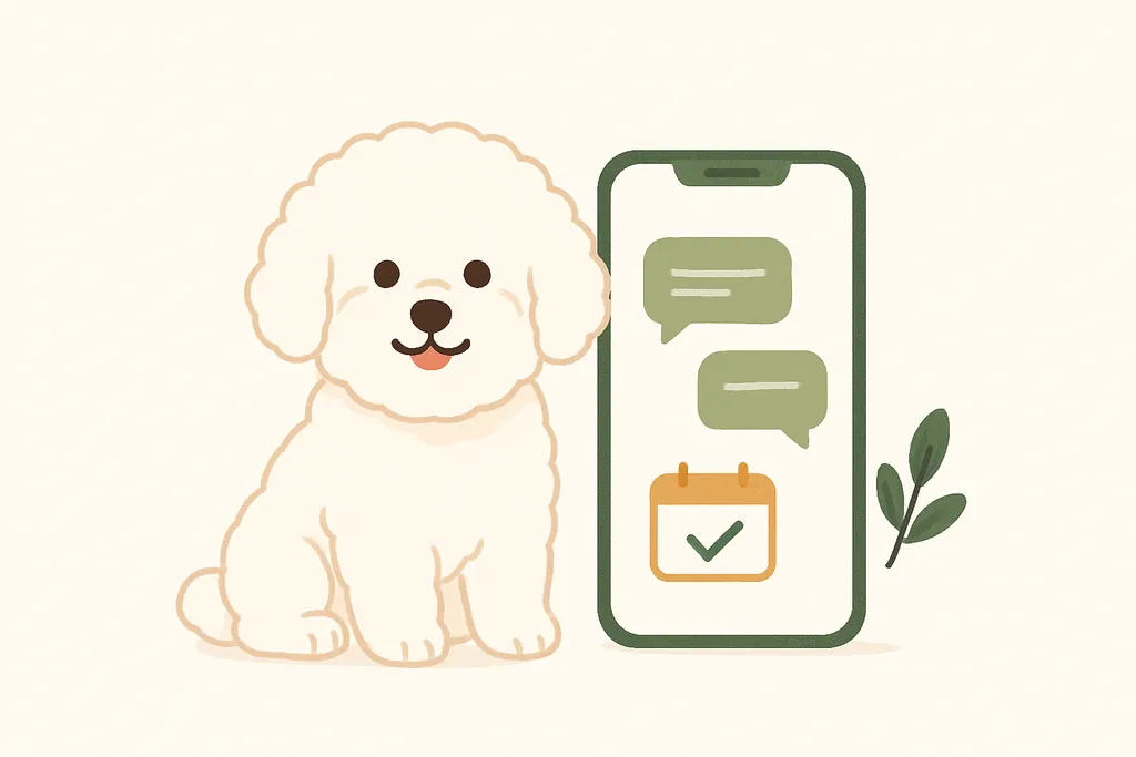 毛安住毛孩照護與 LINE 預約視覺